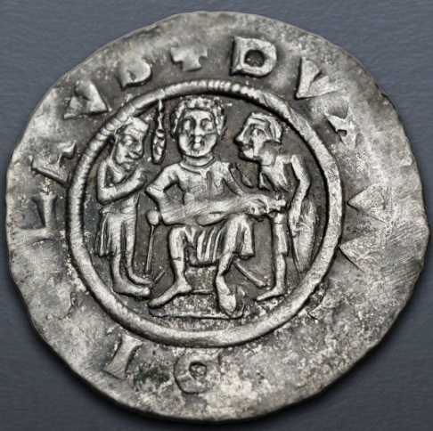 Vladislav I, 1109-1118 CE  (Prague mint -  Silver Denar)